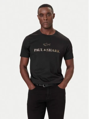 Paul&Shark T-Shirt 99311007 Czarny Regular Fit