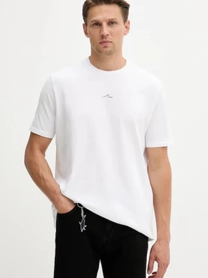 Paul&Shark t-shirt bawełniany Knitwear męski kolor biały z nadrukiem 15311639