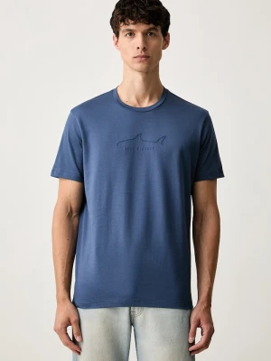 Paul&Shark T-shirt męski bawełniany niebieski