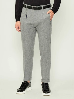 Paul&Shark Wełniane spodnie chino | Regular Fit | z dodatkiem kaszmiru
