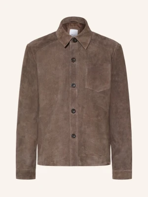 Paul Skórzana Koszula Wierzchnia Typu Overshirt O Kroju Regular Fit braun