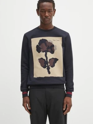 Paul Smith bluza bawełniana 0 męska kolor granatowy wzorzysta M1R-302S-TP4930