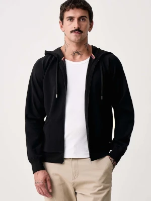 Paul Smith bluza z kapturem męska z bawełną czarny