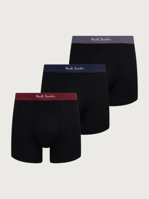 Paul Smith bokserki damskie z bawełną 3-pack czarny