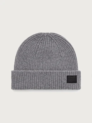 Paul Smith czapka męska wełniana szary