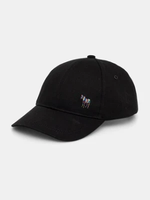 Paul Smith czapka z daszkiem bawełniana kolor czarny z aplikacją M1A.987DT.POZEB