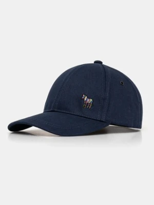 Paul Smith czapka z daszkiem bawełniana kolor granatowy z aplikacją M1A.987DT.POZEB