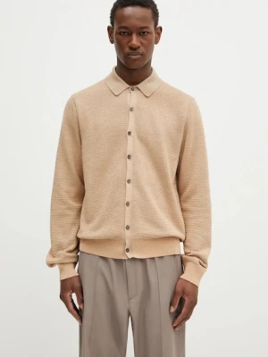 Paul Smith kardigan z domieszką lnu kolor beżowy M1R-258Z-P02681
