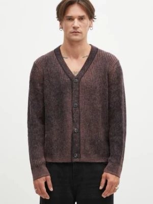 Paul Smith kardigan z domieszką wełny kolor brązowy M1R-917Y-N02506