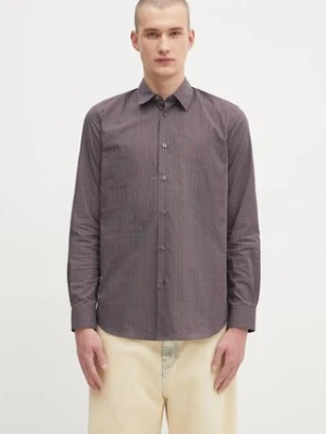 Paul Smith koszula bawełniana 0 męska kolor bordowy regular z kołnierzykiem klasycznym M1R-901U-T02718