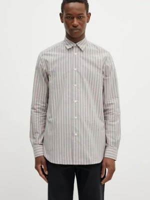 Paul Smith koszula bawełniana męska kolor beżowy regular z kołnierzykiem klasycznym M1R-901U-P02635
