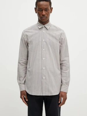 Paul Smith koszula bawełniana męska kolor beżowy regular z kołnierzykiem klasycznym M1R-901U-P02635