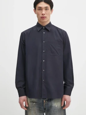 Paul Smith koszula bawełniana męska kolor granatowy regular z kołnierzykiem klasycznym M1R-428Z-P02630