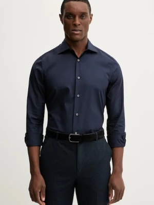 Paul Smith koszula bawełniana męska kolor granatowy slim z kołnierzykiem klasycznym M1R-790Y-M00050