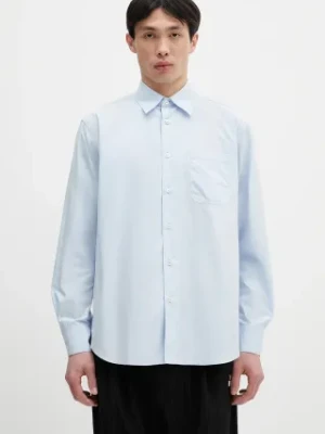 Paul Smith koszula bawełniana męska kolor niebieski regular z kołnierzykiem klasycznym M1R-428Z-P02630