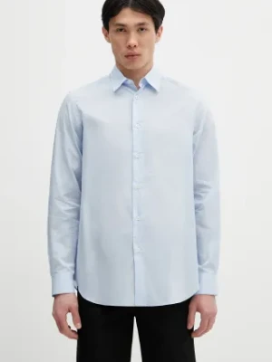 Paul Smith koszula bawełniana męska kolor niebieski regular z kołnierzykiem klasycznym M1R-901U-P02649
