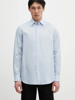 Paul Smith koszula bawełniana męska kolor niebieski regular z kołnierzykiem klasycznym M1R-901U-P02649