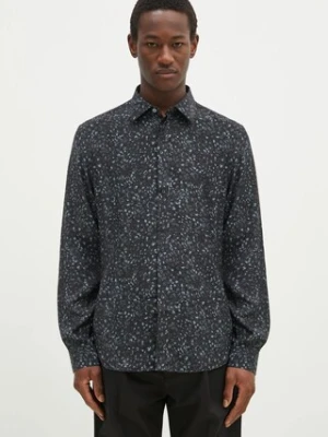 Paul Smith koszula męska kolor granatowy slim z kołnierzykiem klasycznym M1R-656U-P02579