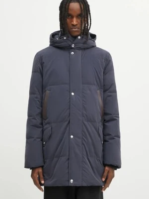 Paul Smith kurtka puchowa 0 kolor granatowy zimowa M1R-652Z-T02806