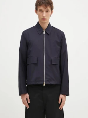 Paul Smith kurtka wełniana kolor granatowy przejściowa M1R-031Z-N00041