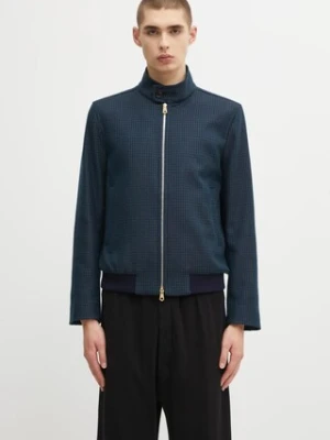 Paul Smith kurtka z dodatkiem wełny 0 kolor granatowy przejściowa M1R-603Z-T02808