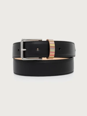 Paul Smith pasek męski skórzany czarny
