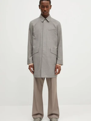 Paul Smith płaszcz wełniany męski kolor szary przejściowy M1R-443Z-P02631