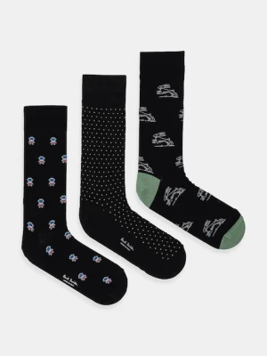 Paul Smith skarpetki 3-pack kolor czarny M1A-SOCK-TNOV