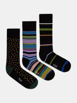 Paul Smith skarpetki 3-pack męskie M1A-SOCK-N3PBLA