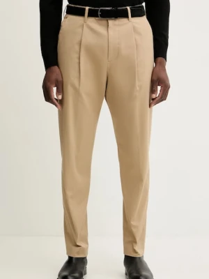 Paul Smith spodnie męskie kolor beżowy dopasowane M1R-408Z-P01934