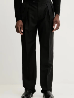 Paul Smith spodnie wełniane kolor czarny proste M1R-409Z-P00002