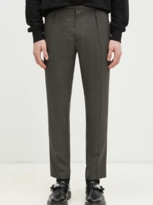 Paul Smith spodnie wełniane kolor zielony w fasonie chinos M1R-056Z-P02569