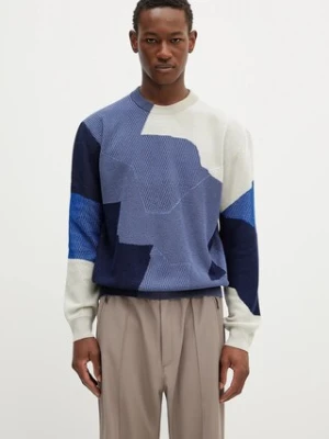 Paul Smith sweter bawełniany męski kolor granatowy M1R-266Z-P02684