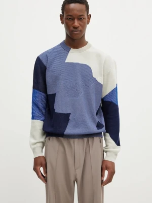 Paul Smith sweter bawełniany męski kolor granatowy M1R-266Z-P02684