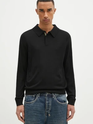 Paul Smith sweter wełniany męski kolor czarny lekki M1R-241Z-P02093