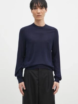 Paul Smith sweter wełniany męski kolor granatowy lekki M1R-562X-M02093