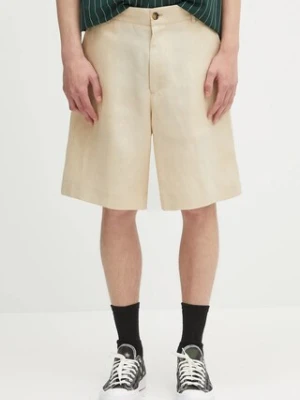 Paul Smith szorty lniane męskie kolor beżowy M1R-437Z-P01427