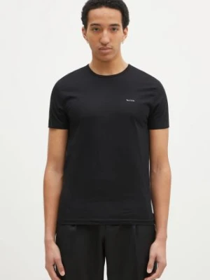 Paul Smith t-shirt bawełniany 3-pack męskie kolor czarny melanżowy M1A-389-M3PK