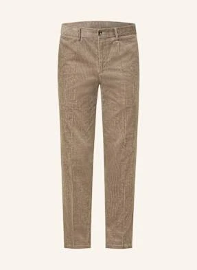 Paul Spodnie Garniturowe Slim Fit Ze Sztruksu gruen