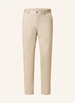 Paul Spodnie Garniturowe Z Dżerseju Slim Fit beige