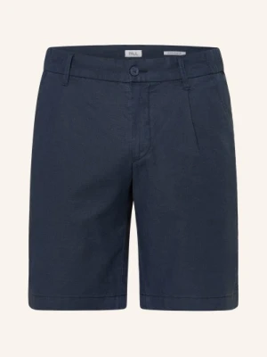 Paul Szorty Chino Comfort Fit Z Lnem blau