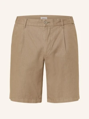 Paul Szorty Chino Comfort Fit Z Lnem gruen