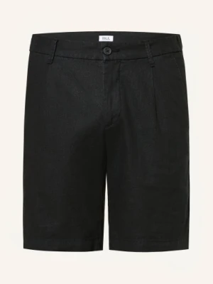 Paul Szorty Chino Comfort Fit Z Lnem schwarz