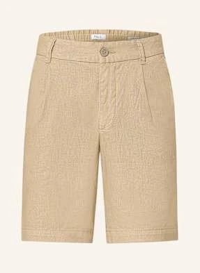 Paul Szorty Comfort Fit Z Lnem beige