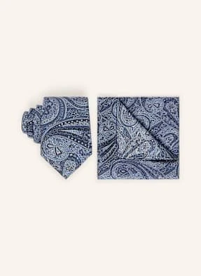 Paul Zestaw: Krawat I Poszetka blau