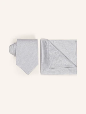 Paul Zestaw: Krawat I Poszetka grau