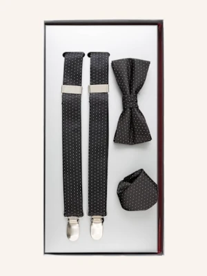 Paul Zestaw: Szelki, Mucha I Poszetka schwarz