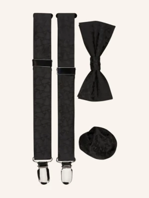 Paul Zestaw: Szelki, Mucha I Poszetka schwarz