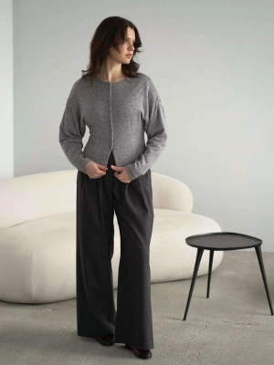 Paula Cardi – taliowany sweter-żakiet z czystej wełny LAÏF