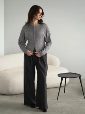 Paula Cardi – taliowany sweter-żakiet z czystej wełny / rayon / tencel LAÏF